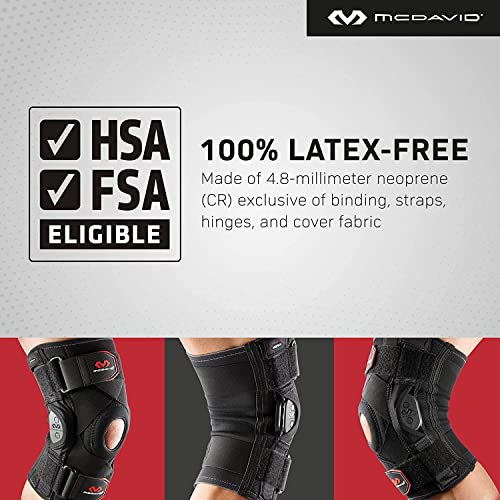 McDavid Hinged Knee Brace for Men and Women, Knee Support & Stabilizers - size: XX-Large