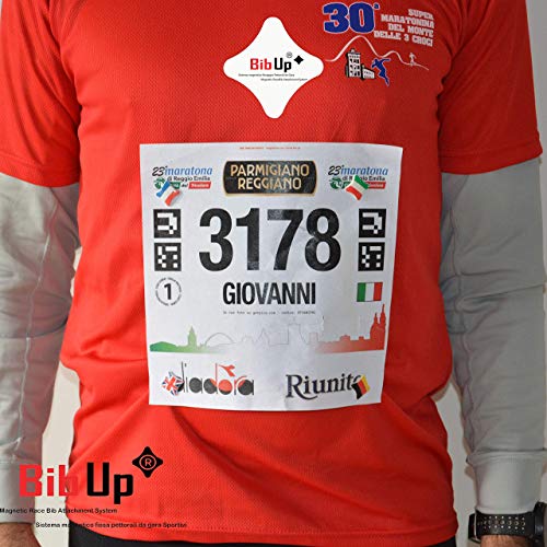 Magnetic RaceBib Fixing System - color: Yellow Fluo, size: Small