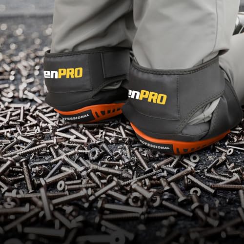 GRENPRO Heavy Duty Knee Pads for Men, Gel Foam, Construction Work - color: Orange