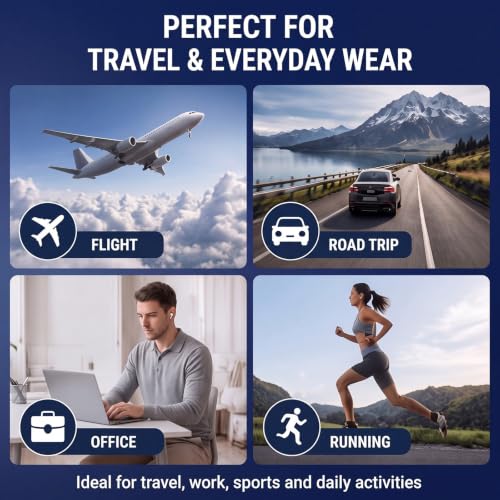 Skicuff 2 Pairs Travel Compression Socks for Men and Women - color: Navy Blue