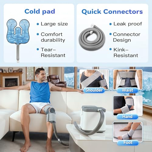 Cold Therapy Machine, Silent Brushless Pump Knee Ice Machine