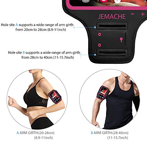 Running Armband for Samsung Galaxy S26/S25/S24/S23 Plus (Rosy) - color: Rosy, size: 6.7" (S Plus)