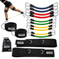 Speed & Agility Training Bands – Leg Resistance Bands Set with Thigh & Ankle Straps, 10 Resistance Bands, Carry Bag for Soccer, Football, Basketball, Boxing & All Sports Training