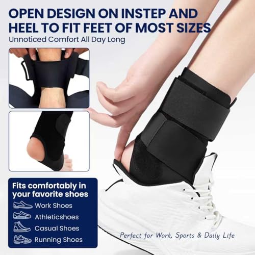 2 Pack Ankle Braces with Side Stabilizers, Neoprene Ankle Braces