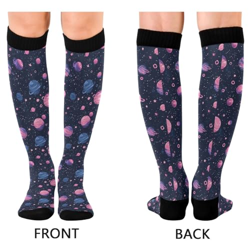 Wusikd Cute Penguin Compression Socks for Women and Men Circulation Long Socks for Athletic Running 1 - color: Multi 25
