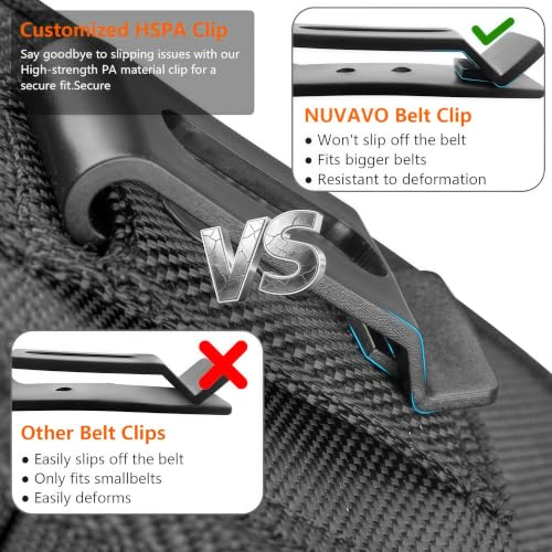 Magnetic Cell Phone Holster with Belt Clip for iPhone Samsung Galaxy - size: X-Large