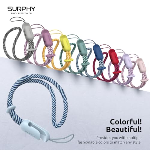 SURPHY 2 Pack Phone Lanyard, Phone Wrist Strap for Case, Camera Wrist Strap - color: Lilac & Cloud Blue
