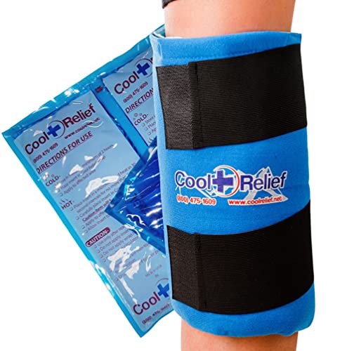 Soft Gel Knee Ice Wrap, Cold Therapy Compression Ice Pack, Universal Size - style: Knee Ice Wrap