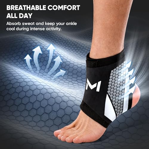 2 Pack Ankle Brace Compression Support for Men Women - color: Green