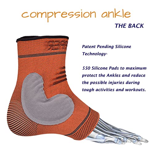 THX4COPPER Infused Compression Ankle Brace - size: Small