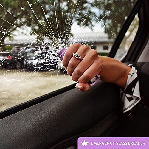 Guard Dog Security Pepper Spray Self-Defense with Window Breaker, Car Safety Tool, Police Strength Protection, 16 Feet Range, Pepper Spray Keychain Easy Carry & Fast Access