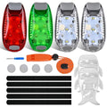 Nilight LED Safety Light 4PCS Red Green White Marine Navigation Tail Lights - color: 3LED Navigation Light-4Pcs