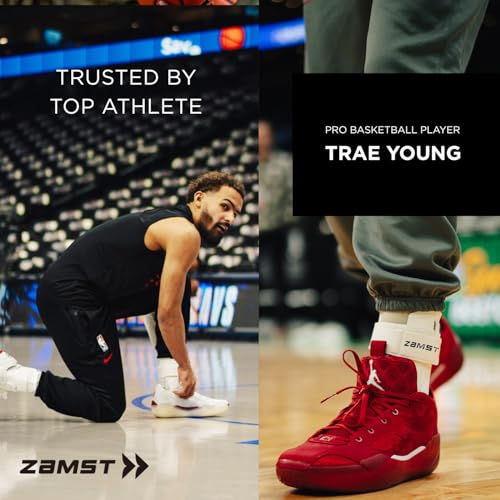 Zamst A2-DX Black Ankle Brace for Sports - Breathable Sports Ankle Support for Men and Women with Guard Stabilizers for High-Grade Ankle Sprain - Left, XLarge - size: X-Large, style: Black - Left