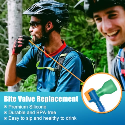 Big Bite Valve Replacement Mouthpiece Water Hydration Bladder Valve 4 Pack - color: Multi-color