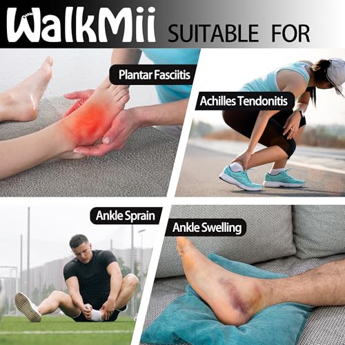 Ankle Compression Sleeves (1 Pair)-Ankle Brace for Achilles Tendonitis, Sprain, Pain Relief, Plantar Fasciitis Ankle Support Socks with Adjustable Strap for Women & Men-L - size: Large