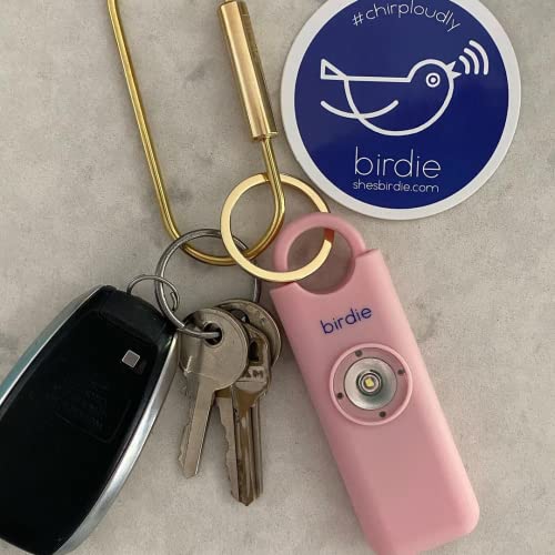 She’s Birdie–The Original Personal Safety Alarm for Women by Women–Loud Siren, Strobe Light and Key Chain in a Variety of Colors (Blossom) - color: Blossom