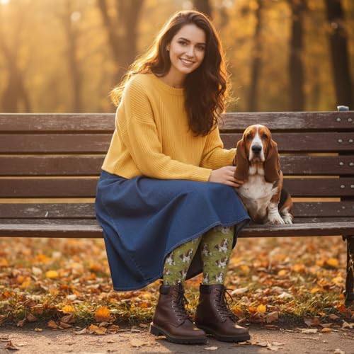 Cute Dog Compression Socks Women Men, Dog Lover Gift - color: Basset Hound