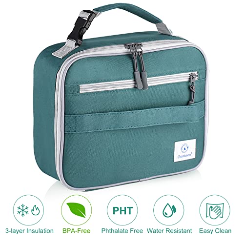 Genteen Kids Insulated Lunch Box for Boys Girls,Back to School,Office - color: C-1pk Green