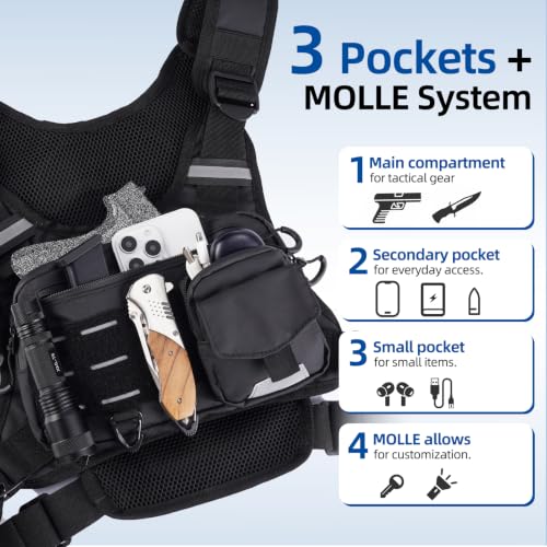 NOOLA Running Vest with 2L Water Bladder and Gear Holster - size: Small