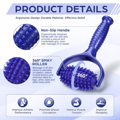 Massage Stick Roller for Muscles, Handheld Neck Relief Tool