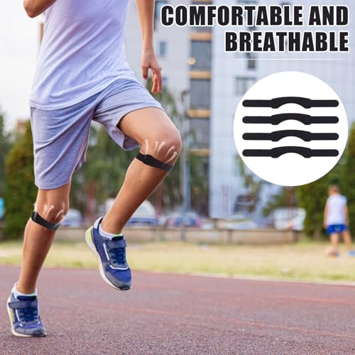 24 Pcs Patella Bands Straps, Soft Flexible Patellar Tendon Support for Knee Stability, Breathable Patella Knee Brace for Running, Basketball, Sports Men & Women