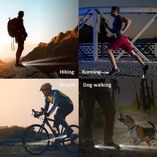 RAHAN Shoe Lights for Shoes,2 PCS Shoe Headlights,Light Up Charm Accessories for Kids Adults Shoe, Hands-Free Night Light, Camping Lights，IP65 Waterproof Light, Red - color: X-Red