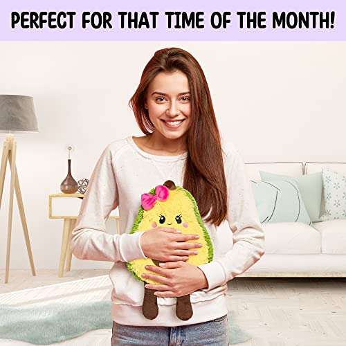 Avocado Microwavable Unscented Heating Pad for Women and Kids- Cute Soft Cozy Pillow Plush Heatable Warm Stuffed Animals - Kawaii Hot and Cold Plushie Food Toy - Avocado Gifts for Girls and Boys - color: Augusta