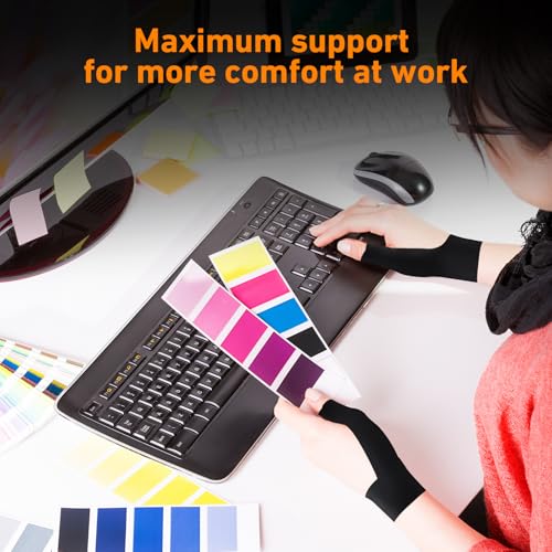 KTQUICK Precut Kinesiology Tape for Thumb Right, 12 PCS, 20% Stronger,Black - color: Black, size: RIGHT