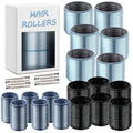 26 pcs Self-Grip Ceramic Thermal Hair Rollers for Women Blowout Look - color: Black
