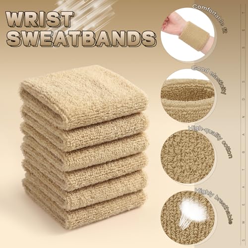 WILLBOND Wrist Sweatbands - color: Light Camel