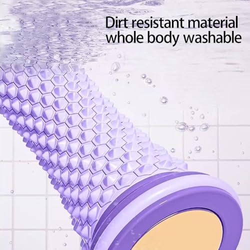 Portable Foot Massager Roller - Deep Tissue Muscle Massage for Plantar Fasciitis Relief, Heel & Arch Pain - Reflexology Therapy Tool for Men & Women (Purple) - color: Purple