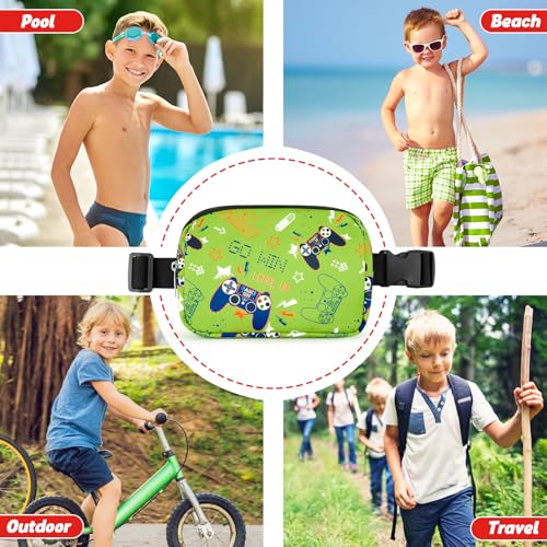 WAWSAM Fanny Pack Kids Belt Bag, Game Crossbody Bag with Adjustable Belt - color: Game