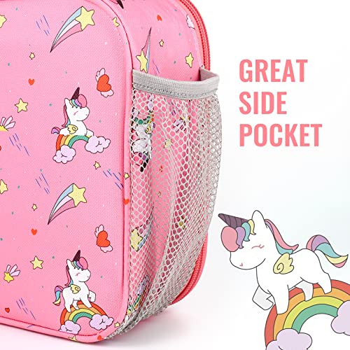 Genteen Kids Insulated Lunch Box for Boys Girls,Back to School,Office - color: P-1pk Star