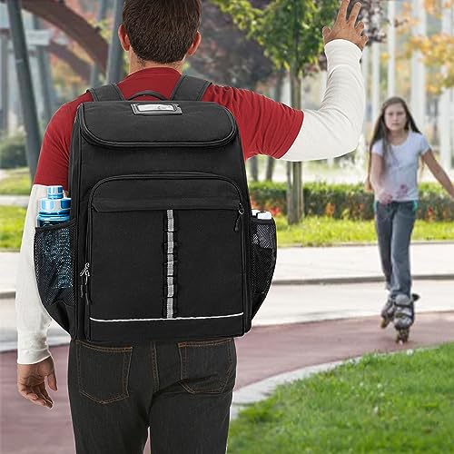 GOBUROS Roller Skate Bag Fits Shoes Up to US Mens 13, Inline Skate Backpack