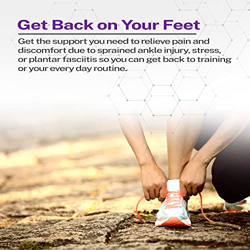 Ankle Brace - Support Wrap for Sprained Ankle, Plantar Fasciitis, Pain relief and support with comfortable adjustable cross Brace Breathable Neoprene Fits Men and Women