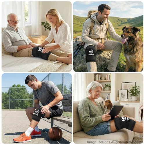 REVIX 2 Packs XXXL Knee Ice Pack Wrap for Meniscus & ACL, 45Min, 20"×10.7" - style: 2 Packs