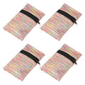 Wrist Pouch Wrist Wallet Wristband with Zipper Sports Sweatbands - color: Rainbow
