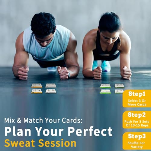 Foam Roller Workout Cards, 62 Exercises Cards Deck Large Size 5" x 3.5" Fitness Cards for Women & Men, Beginner Fitness Guide to Training Exercises at Home or Gym - style: Foam Roller