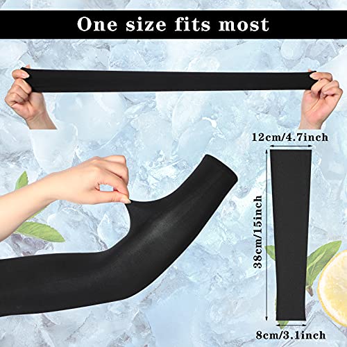 Geyoga 2 Pairs Arm Leg Sleeves for Men, X Small, Black, White - color: Black, White, size: X Small