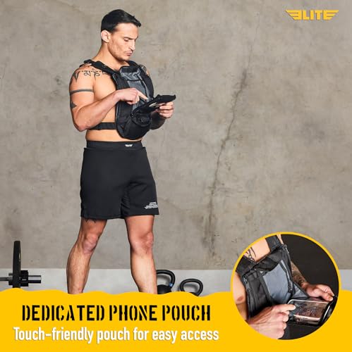 Elite Hydra Running Chest Pack w/ Phone Holder Touch Friendly, Camera Pocket for Men/Women Lightweight Hydration Vest Chest Rig w/ Water Bladder for Marathon, Cycling, ADV Camping, Skiing - size: Large