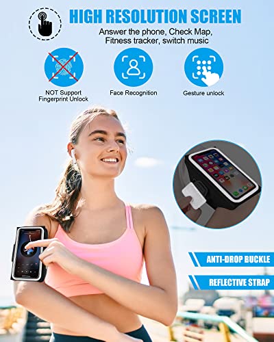 GUZACK Running Armband with Key Pouch & Card Slot, Up to 6.9" - color: 3D Upgrade, size: M