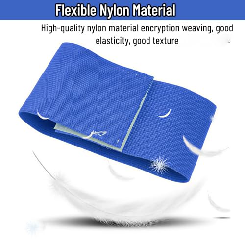 Captain Armband, Nylon Team Sports Band Soccer Armbands Adjustable Football Basketball Player Bands for Adult Youth(Blue) - color: Blue