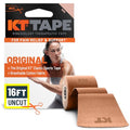 KT Tape, Original Cotton, Elastic Kinesiology Athletic Tape, 16’ Uncut Roll - color: Beige