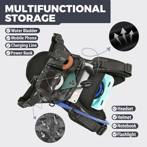 Criuage USA Patent Running Hydration Vest Backpack, Lightweight Chest Pack with 2.0L Water Bladder Bag Daypack for Hiking Running Cycling Race Marathon for Women Men - color: Camo