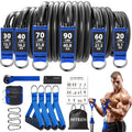 NITEEN 310lbs/390lbs Heavy Resistance Bands with Handles for Working Out - size: 310lbs