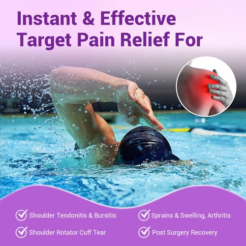 Comfytemp Shoulder Ice Pack Wrap Rotator Cuff Therapy (Large/X-Large) - color: Purple
