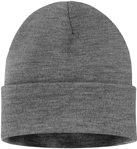 ATNKE LED Lighted Beanie Hat,USB Rechargeable 4 LED Red and Blue Flashing Running Headlamp Cap Gifts for Men and Women - color: #Grey