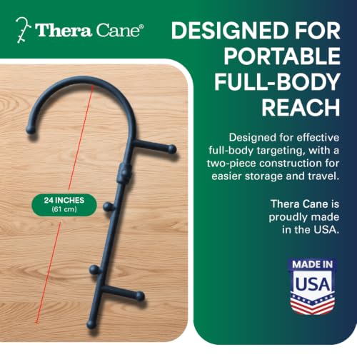 Thera Cane MAX Trigger Point Massager (Blue) - color: Blue