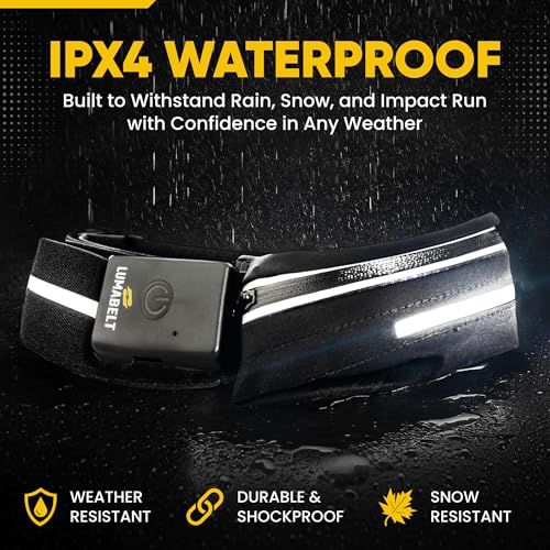 Running Lights for Runners – Rechargeable LED Safety Light for Outdoor Survival Kit, Camping Accessories, Hiking Gear for Women Essentials, Battery Powered Night Light, Waterproof Night Running Light