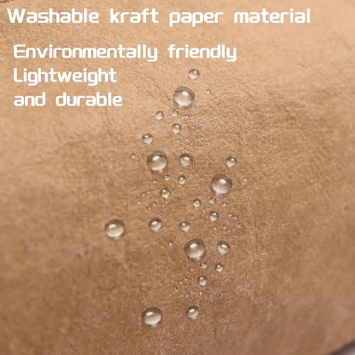 Water Bottle Carrier with Strap,Washed kraft Paper Water Cup Sleeve for 17/20oz Insulated Water Bottle,for Walking Hiking Camping Gym - color: Khaki-11.8inches high